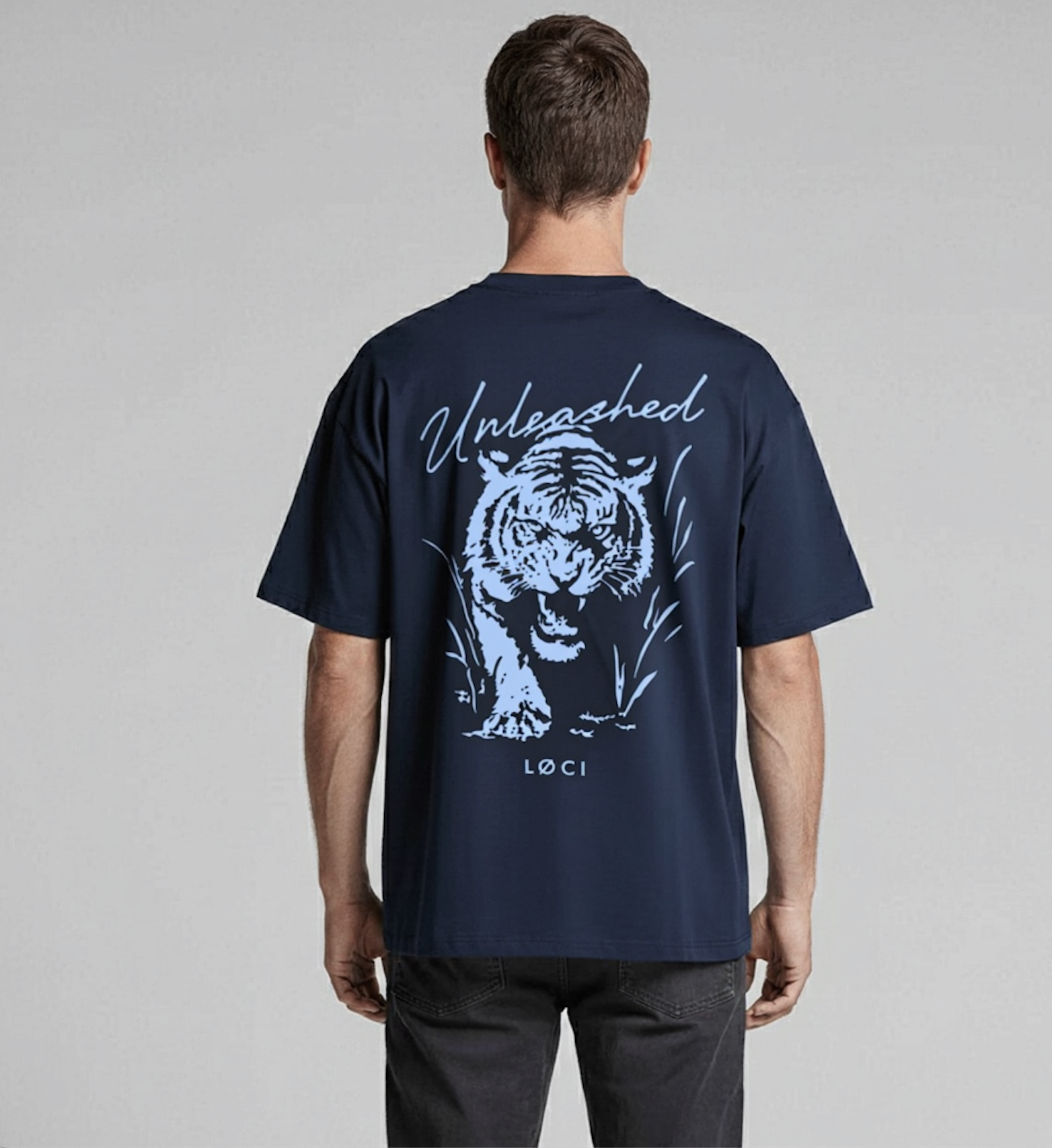 UNLEASHED MEN'S T-SHIRT - NAVY