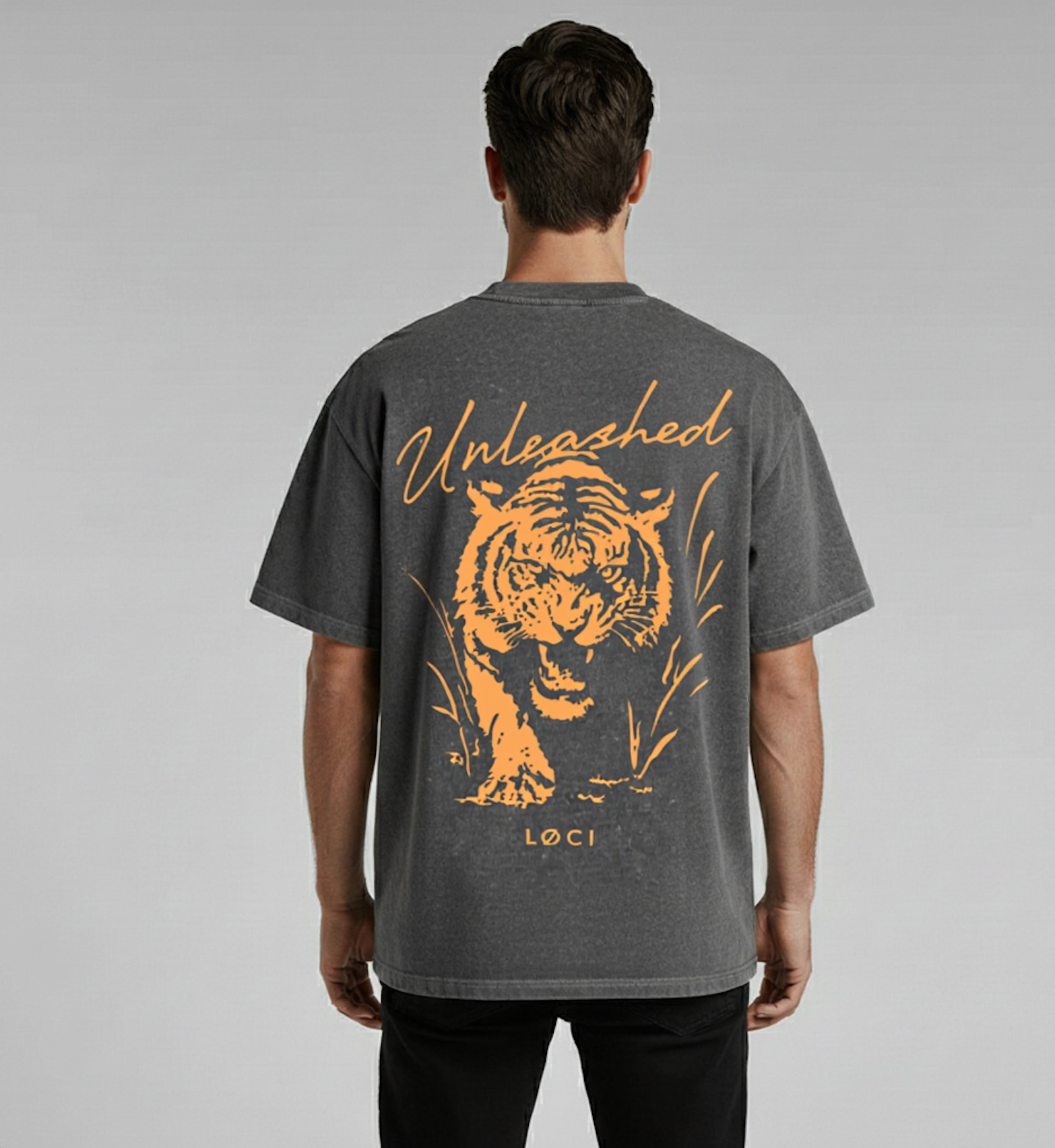 UNLEASHED MEN'S T-SHIRT - COAL STONE