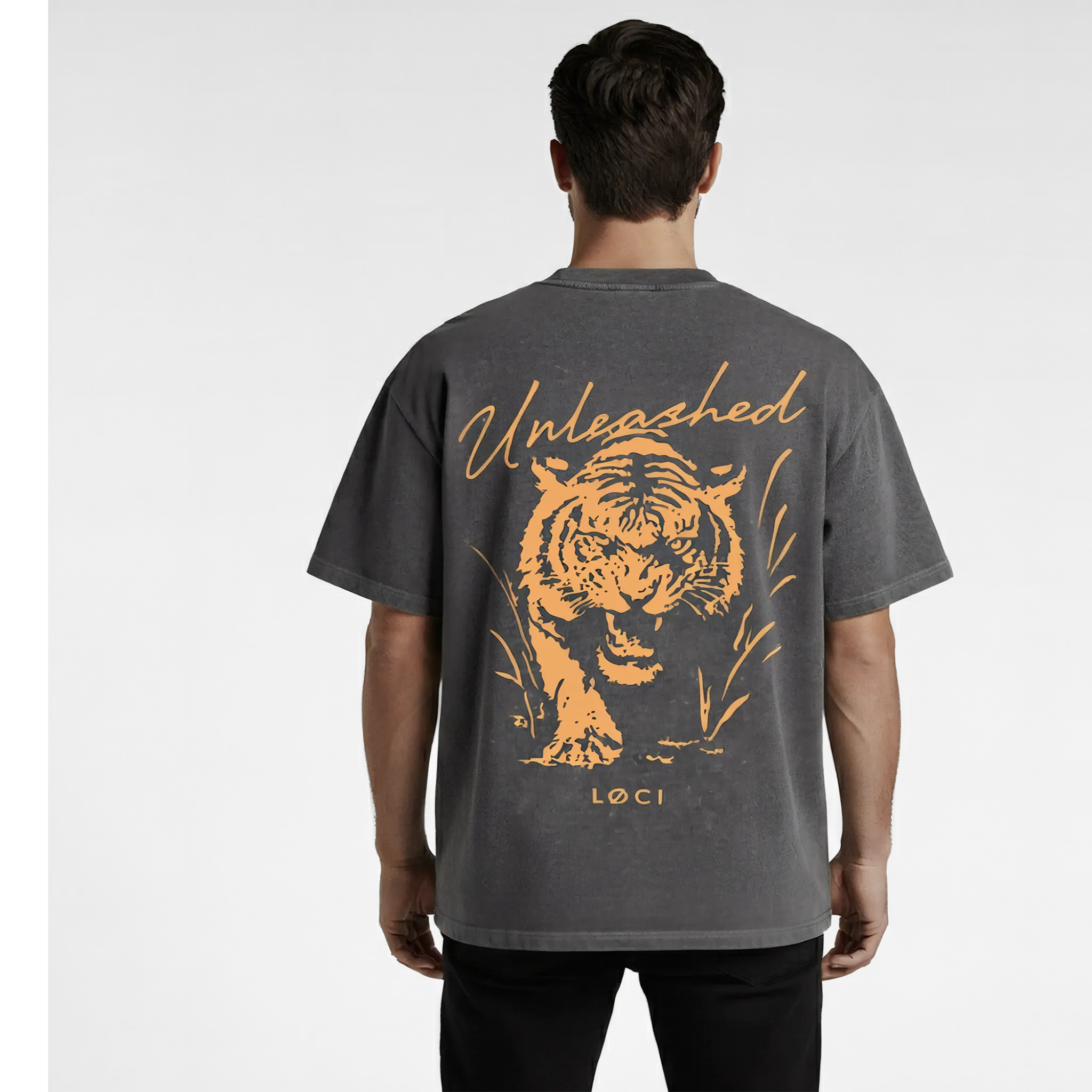 UNLEASHED MEN'S T-SHIRT - COAL STONE