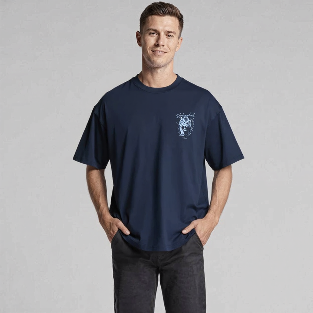 UNLEASHED MEN'S T-SHIRT - NAVY