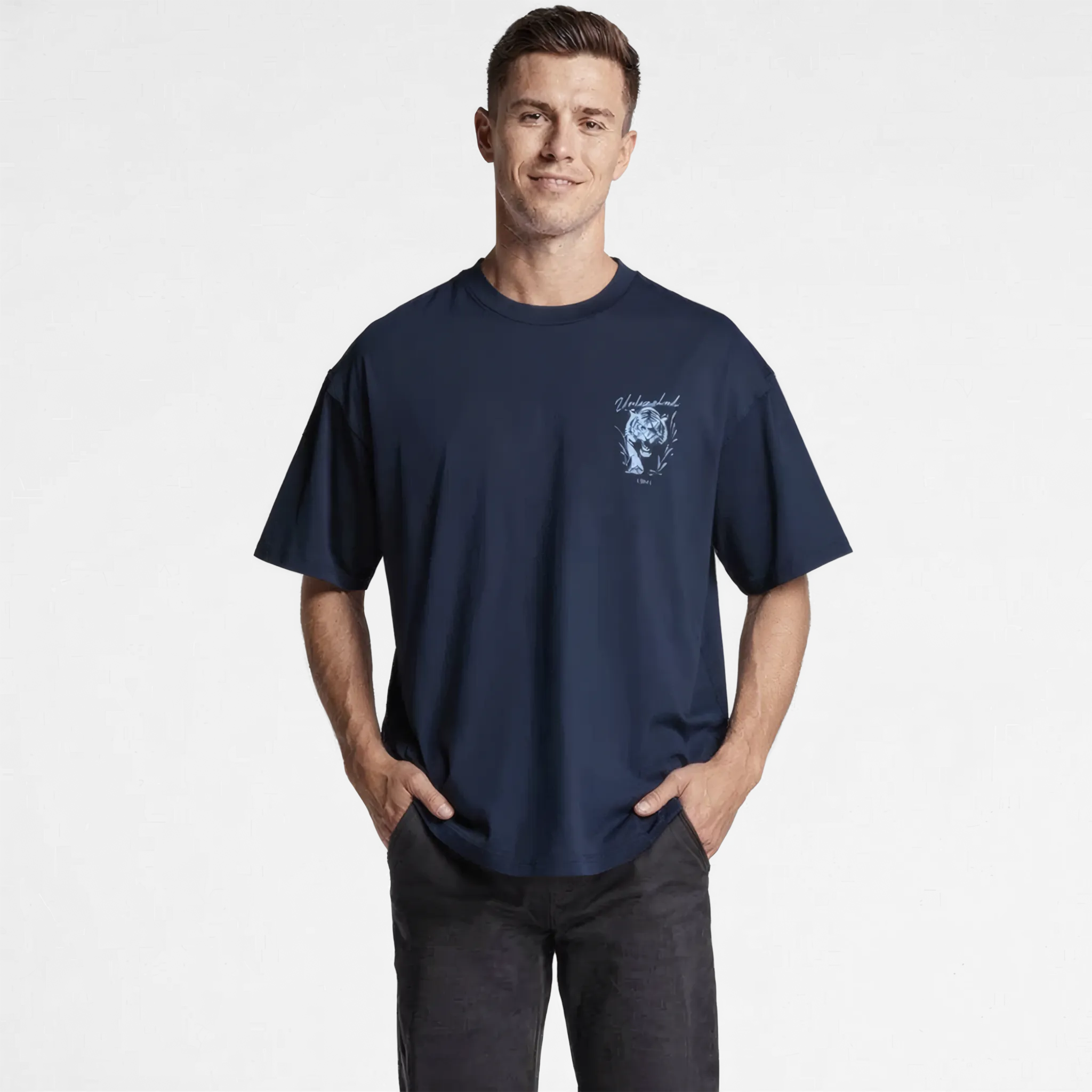 UNLEASHED MEN'S T-SHIRT - NAVY