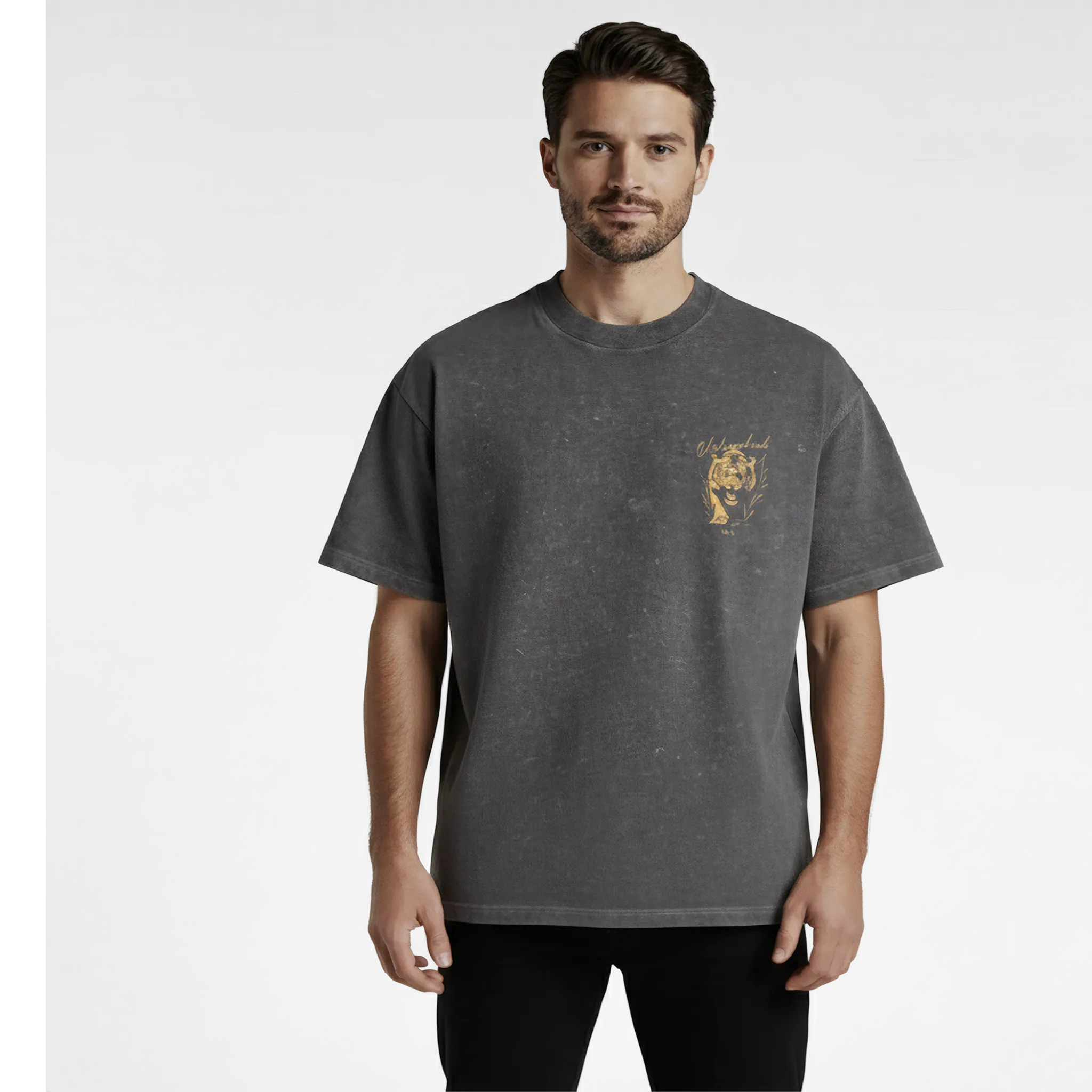 UNLEASHED MEN'S T-SHIRT - COAL STONE