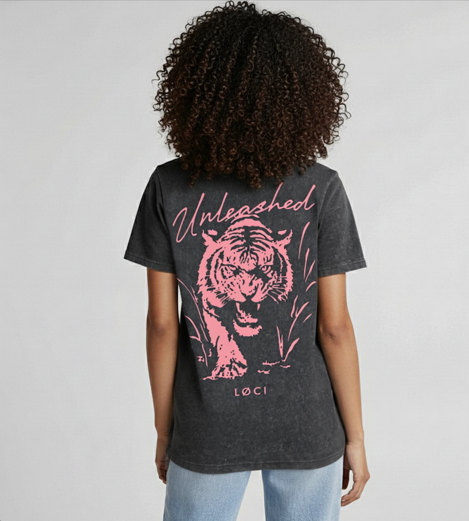 UNLEASHED WOMEN'S T-SHIRT - BLACK STONE