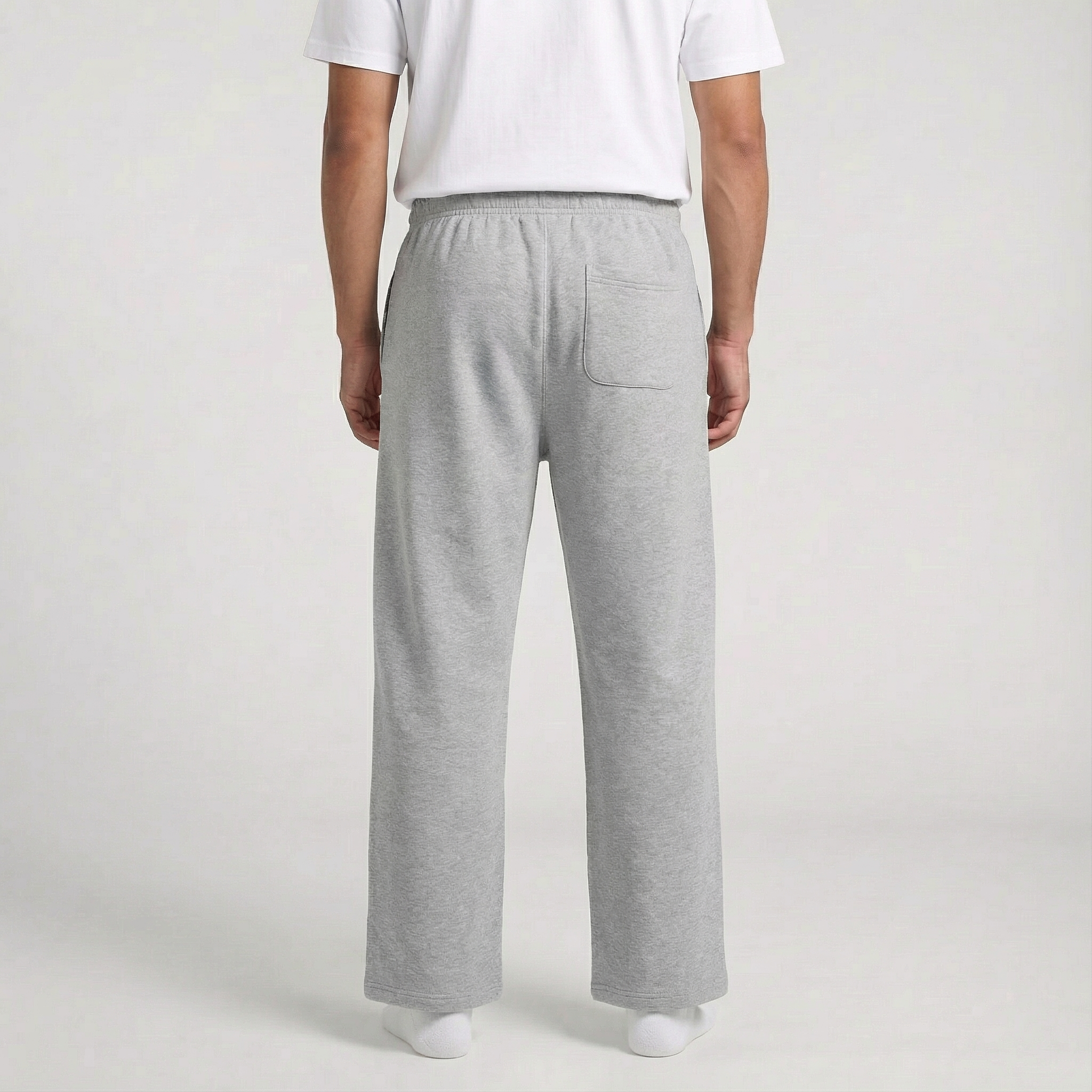BASE MEN'S CUFFLESS SWEATPANTS - ATHLETIC HEATHER